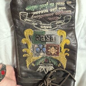 Vero Cuoio Brown Leather Shoe with Contrast Stitching